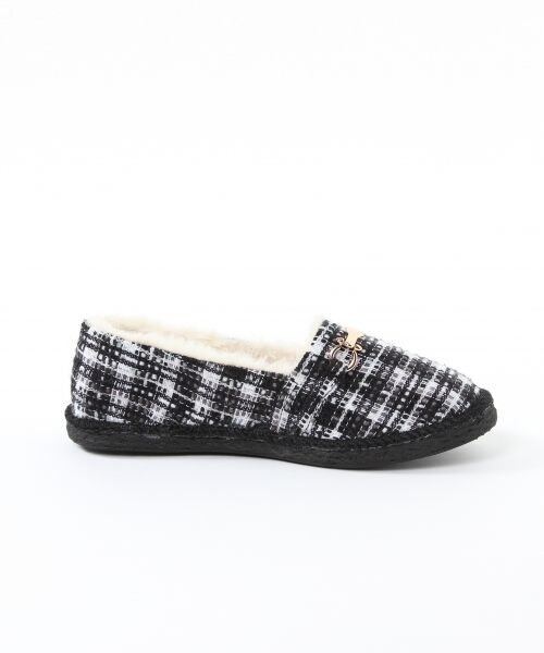 BLISS POINT(ブリスポイント)の「ムートンビットエスパ10(シューズ・ブラック/キャメル/グリーン/チェック・M(23~23.5cm)/L(24~24.5cm))」の7枚目の写真