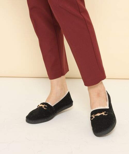 BLISS POINT(ブリスポイント)の「ムートンビットエスパ10(シューズ・ブラック/キャメル/グリーン/チェック・M(23~23.5cm)/L(24~24.5cm))」の1枚目の写真