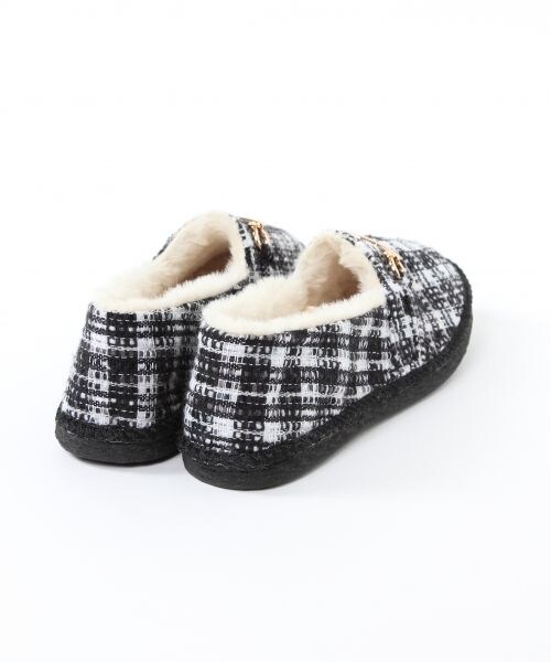 BLISS POINT(ブリスポイント)の「ムートンビットエスパ10(シューズ・ブラック/キャメル/グリーン/チェック・M(23~23.5cm)/L(24~24.5cm))」の8枚目の写真