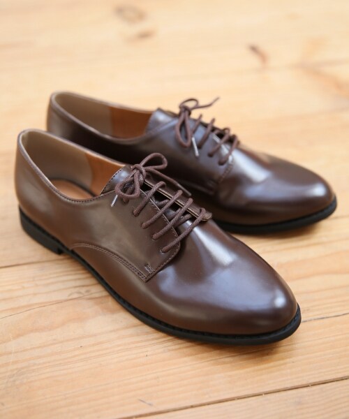 GLOBAL WORK（グローバルワーク）の「レースアップシューズ（シューズ・ホワイト/ブラック/ブラックスタッズ/ブラウン・S(22-22.5cm)/M(23-23.5cm)/L(24-24.5cm)）」の4枚目の写真