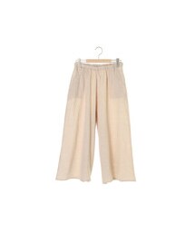 Samansa Mos2 | 綿麻ギャザ-ワイドパンツ(パンツ)