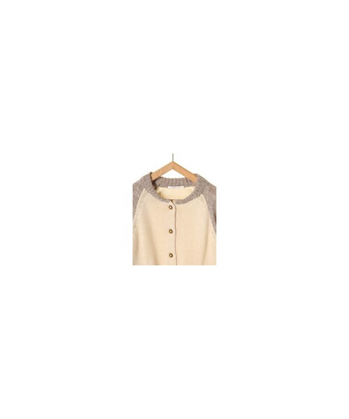 ehka sopo（エヘカソポ）の「配色スタジャン風カーディガン（ジャケット/アウター・アイボリー/グレー/ネイビー・M）」の6枚目の写真