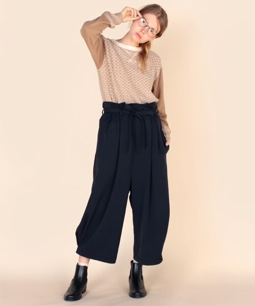 RNA-N（アールエヌエーエヌ）の「＜予約＞ロークロッチツイルルーズパンツ（パンツ・レディース・ベージュ/ネイビー/杢グレー・M）」の11枚目の写真