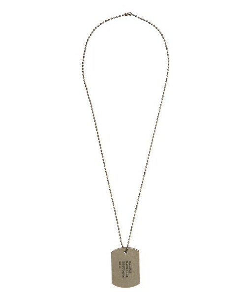 Maison Margiela(メゾンマルジェラ)の「MAISON MARGIELA Dog tag necklace(ネックレス・レディース・Silver・ONE SIZE)」の1枚目の写真