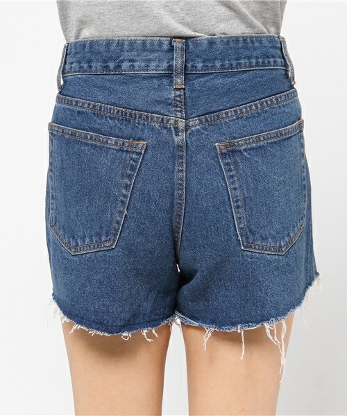 archives（アルシーヴ）の「カットオフデニムショートパンツ（デニムパンツ・レディース・ネイビー/ロイヤルブルー・SMALL/MEDIUM）」の7枚目の写真