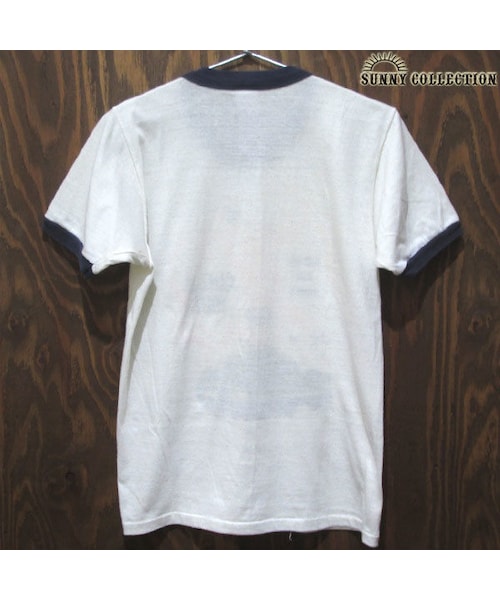 VINTAGE（ヴィンテージ）の「80's USA vintage Sportswear 染みこみプリント リンガー Tシャツ 白 S（Tシャツ/カットソー・メンズ・その他）」の2枚目の写真