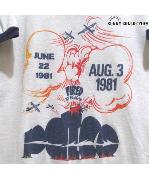 VINTAGE（ヴィンテージ）の「80's USA vintage Sportswear 染みこみプリント リンガー Tシャツ 白 S（Tシャツ/カットソー・メンズ・その他）」の4枚目の写真