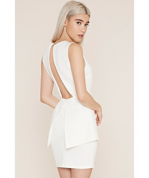 Forever 21 フォーエバー トゥエンティーワン の Forever 21 V Neck Peplum Dress ワンピース Wear