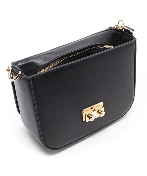 FOREVER 21(フォーエバー トゥエンティーワン)の「FOREVER 21 Chain Faux Leather Crossbody(ショルダーバッグ・レディース・Black/Pink・ONE SIZE)」の11枚目の写真