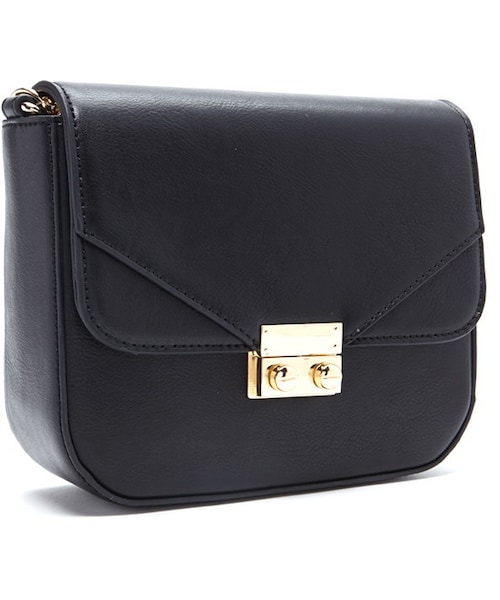 FOREVER 21(フォーエバー トゥエンティーワン)の「FOREVER 21 Chain Faux Leather Crossbody(ショルダーバッグ・レディース・Black/Pink・ONE SIZE)」の9枚目の写真