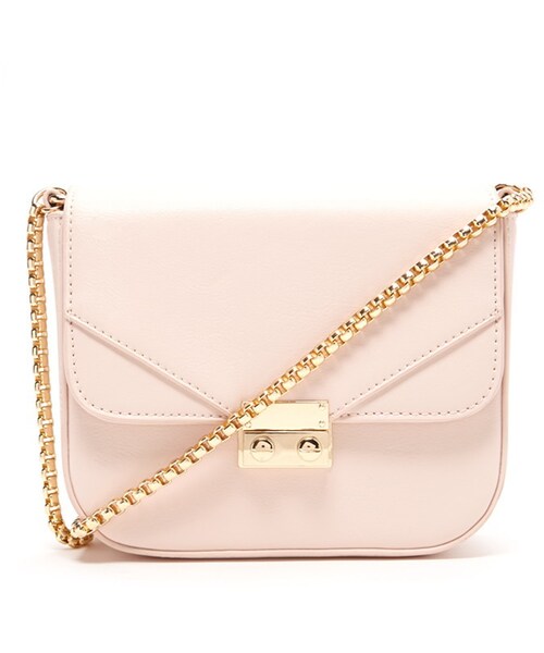 FOREVER 21(フォーエバー トゥエンティーワン)の「FOREVER 21 Chain Faux Leather Crossbody(ショルダーバッグ・レディース・Black/Pink・ONE SIZE)」の3枚目の写真