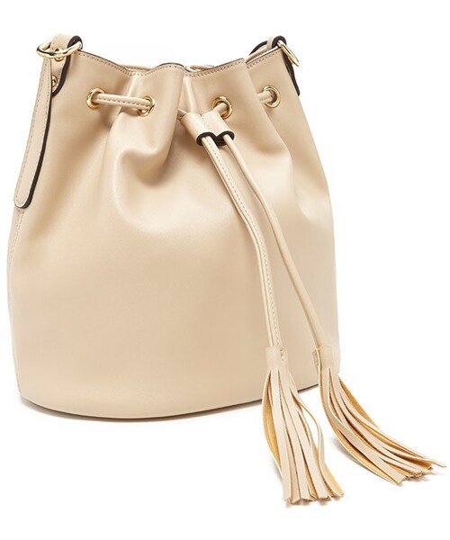 FOREVER 21（フォーエバー トゥエンティーワン）の「FOREVER 21 Faux Leather Bucket Bag（ショルダーバッグ・レディース・Brown・ONE SIZE）」の5枚目の写真