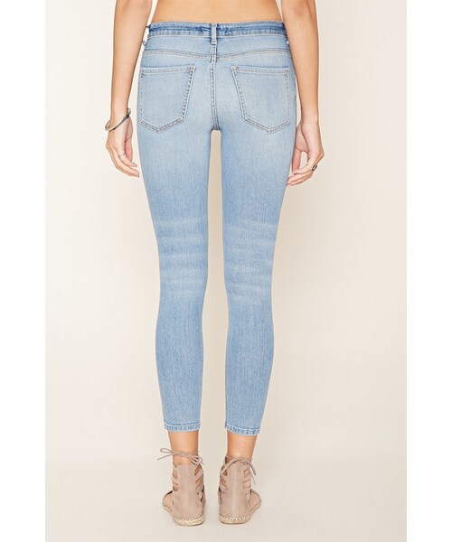 FOREVER 21（フォーエバー トゥエンティーワン）の「FOREVER 21 Low-Rise Skinny Jeans（デニムパンツ・レディース・Blue・24/25/26/27/28/29/30/31）」の3枚目の写真
