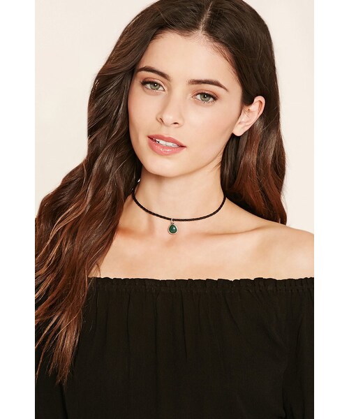 Forever 21（フォーエバー トゥエンティーワン）の「FOREVER 21 Faux Stone Pendant Choker