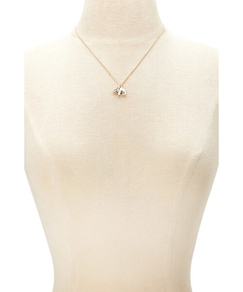FOREVER 21（フォーエバー トゥエンティーワン）の「FOREVER 21 Elephant Charm Necklace（ネックレス・レディース・Gold/Silver・ONE SIZE）」の5枚目の写真