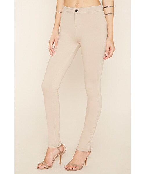 FOREVER 21（フォーエバー トゥエンティーワン）の「FOREVER 21 Flat-Front Skinny Pants（その他パンツ・レディース・Black/Brown・M/L）」の3枚目の写真