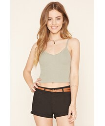 FOREVER 21 | FOREVER 21 Belted Cuffed Shorts(その他パンツ)