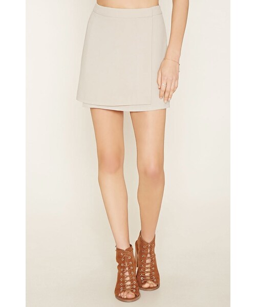 FOREVER 21(フォーエバー トゥエンティーワン)の「FOREVER 21 Mini Wrap Skirt(スカート・レディース・Black/Green/Brown・S/M/L)」の6枚目の写真