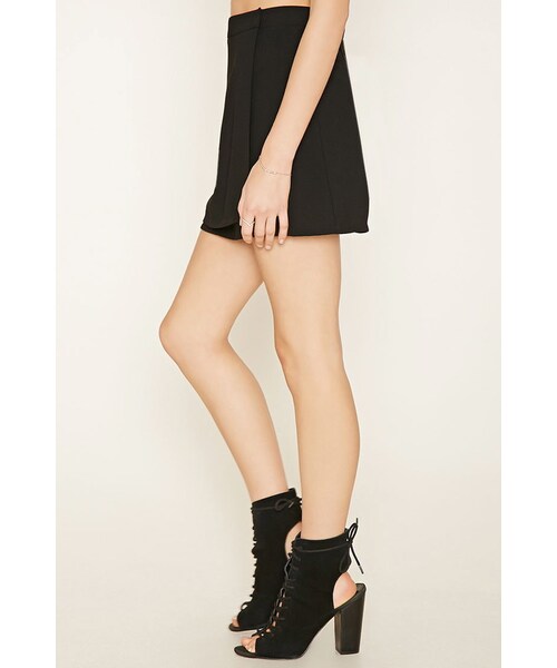 FOREVER 21(フォーエバー トゥエンティーワン)の「FOREVER 21 Mini Wrap Skirt(スカート・レディース・Black/Green/Brown・S/M/L)」の4枚目の写真