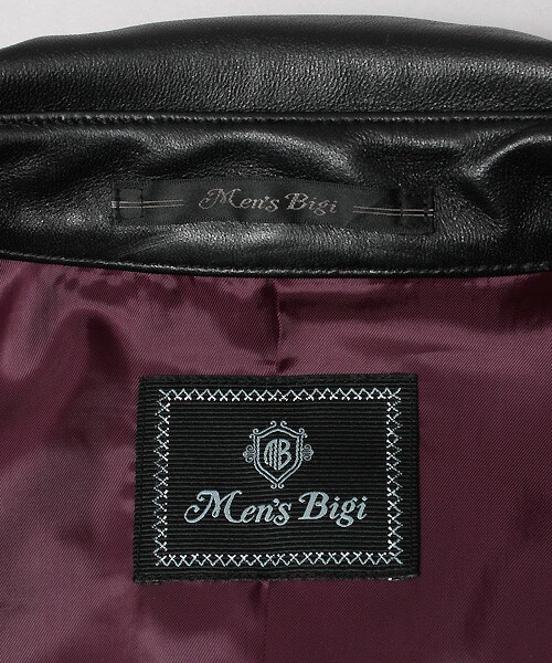 MEN'S BIGI（メンズビギ）の「【Safari（サファリ）11月号 P332 掲載商品】ラムレザージャケット/大人レザー（ライダースジャケット・メンズ・ブラック/ネイビー/キャメル・S/M/L）」の20枚目の写真