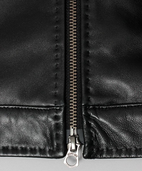 MEN'S BIGI（メンズビギ）の「【Safari（サファリ）11月号 P332 掲載商品】ラムレザージャケット/大人レザー（ライダースジャケット・メンズ・ブラック/ネイビー/キャメル・S/M/L）」の18枚目の写真