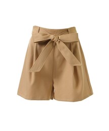 Newlyme | ウエストリボンタックショートパンツ(パンツ)
