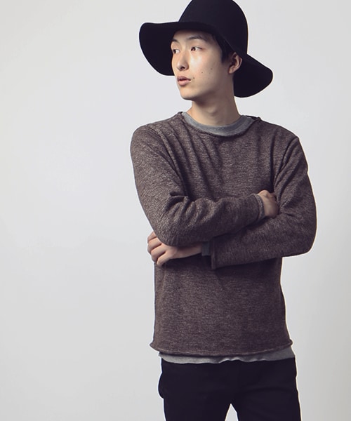 FREAK'S STORE（フリークスストア）の「[送料無料]予約商品 T/Cスラブ天竺ロールネックプルオーバー（トップス・メンズ・チャコールグレー/ブラウン/オリーブ・M/L）」の2枚目の写真