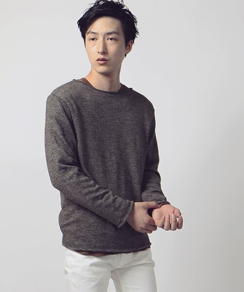 FREAK'S STORE（フリークスストア）の「[送料無料]予約商品 T/Cスラブ天竺ロールネックプルオーバー（トップス・メンズ・チャコールグレー/ブラウン/オリーブ・M/L）」の4枚目の写真