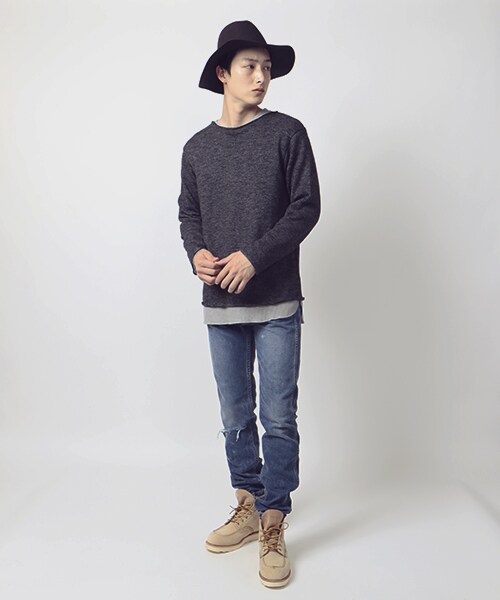 FREAK'S STORE（フリークスストア）の「[送料無料]予約商品 T/Cスラブ天竺ロールネックプルオーバー（トップス・メンズ・チャコールグレー/ブラウン/オリーブ・M/L）」の11枚目の写真