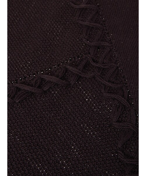 w closet(ダブルクローゼット)の「刺繍入りフレア袖ニット(トップス・レディース・オフホワイト/ラベンダー/スミクロ/オレンジ オンライン先行カラー・FREE)」の12枚目の写真