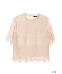 w closet | スカラップレースプルオーバー(トップス)