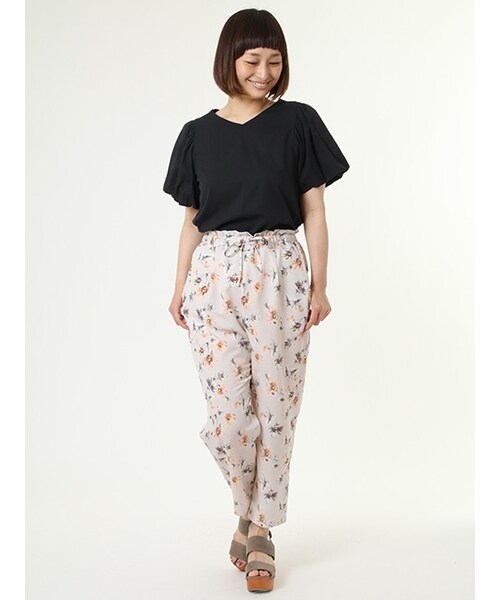 w closet（ダブルクローゼット）の「リボン付きバルーンスリーブプルオーバー（トップス・レディース・オレンジベージュ/ボルドー/ブラック・FREE）」の11枚目の写真