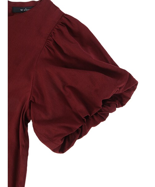 w closet（ダブルクローゼット）の「リボン付きバルーンスリーブプルオーバー（トップス・レディース・オレンジベージュ/ボルドー/ブラック・FREE）」の8枚目の写真