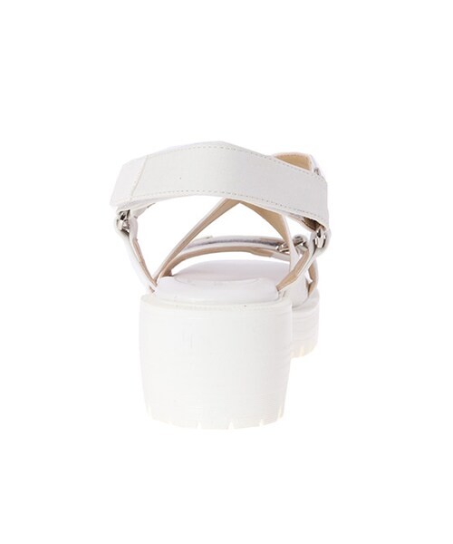 w closet（ダブルクローゼット）の「テープベルトスポサン（シューズ・レディース・ホワイト/ブラック・M/L）」の4枚目の写真