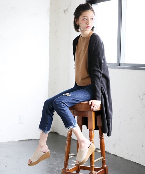 LOWRYS FARM（ローリーズファーム）の「★WEB先行予約アイテム★ミュール（シューズ・ブラック/オレンジ/ベージュ・M/L）」の10枚目の写真