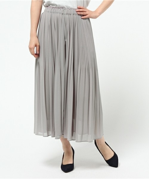 actuel(アクチュエル)の「消しプリーツスカンツ(その他パンツ・レディース・グレー/ネイビー/ピンクベージュ・FREE)」の2枚目の写真