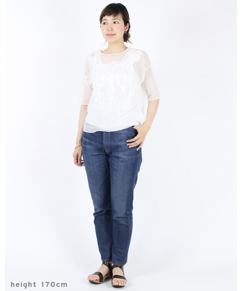45R（フォーティファイブアール）の「綿チュール歳時記Tシャツ