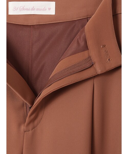 31 Sons de mode（トランテアン　ソン　ドゥ　モード）の「《予約アイテム》（パンツ・レディース・ブラウン/ネイビー/ベージュ・36/38）」の8枚目の写真