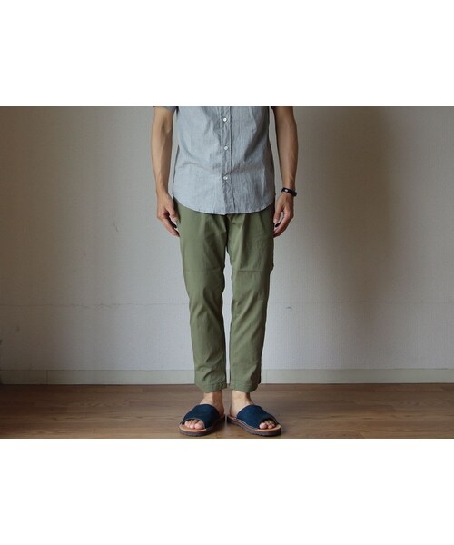 FOB FACTORY(エフオービーファクトリー)の「【2016夏の新作】F.O.B FACTORY エフオービーファクトリー F0403 CARLO ARMY TROUSERS カルロアーミートラウザー O.D オリーブドラブ(その他パンツ・メンズ・その他)」の1枚目の写真