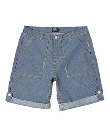 ROMANTIC CROWN | STRIPE ROLLUP SHORTS_BLUE(その他)