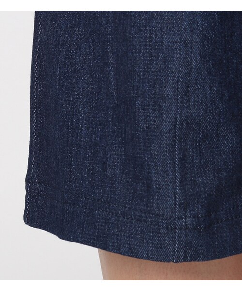 PAGEBOY（ページボーイ）の「前ボタン台形スカート（スカート・レディース・ライトブルー/カーキ/インディゴ）」の9枚目の写真