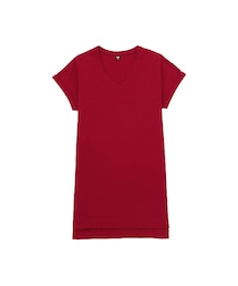 UNIQLO | WOMEN ロングVネックT（半袖）(Tシャツ/カットソー)