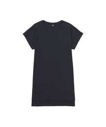 UNIQLO | WOMEN ロングVネックT（半袖）(Tシャツ/カットソー)