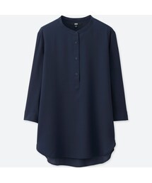 UNIQLO | レーヨンエアリースタンドブラウス(7分袖)(シャツ/ブラウス)