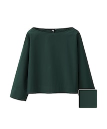 UNIQLO | WOMEN エクストラファインコットンTブラウス（8分袖）(シャツ/ブラウス)