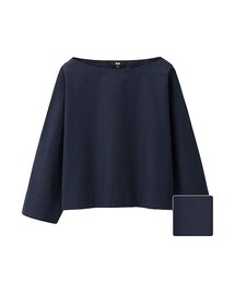 UNIQLO | WOMEN エクストラファインコットンTブラウス(8分袖)(シャツ/ブラウス)