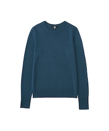 UNIQLO | WOMEN エクストラファインメリノクルーネックセーター（長袖）＋(ニット/セーター)