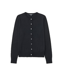 UNIQLO | WOMEN エクストラファインメリノクルーネックカーディガン（長袖）(ニット/セーター)