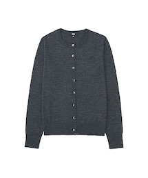 UNIQLO | WOMEN エクストラファインメリノクルーネックカーディガン（長袖）(ニット/セーター)