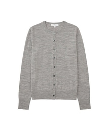 UNIQLO | WOMEN エクストラファインメリノクルーネックカーディガン（長袖）(ニット/セーター)